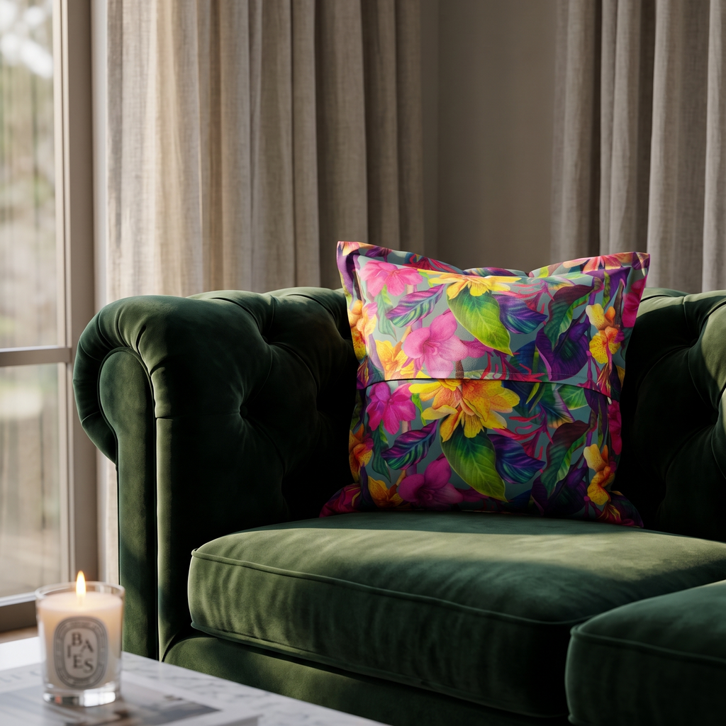Cuscino Floreale Design: Dettaglio Home Decor
