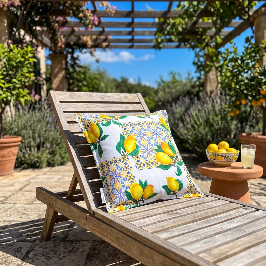 Cuscino Design Mediterraneo: Lusso e Stile per Arredo Salotto