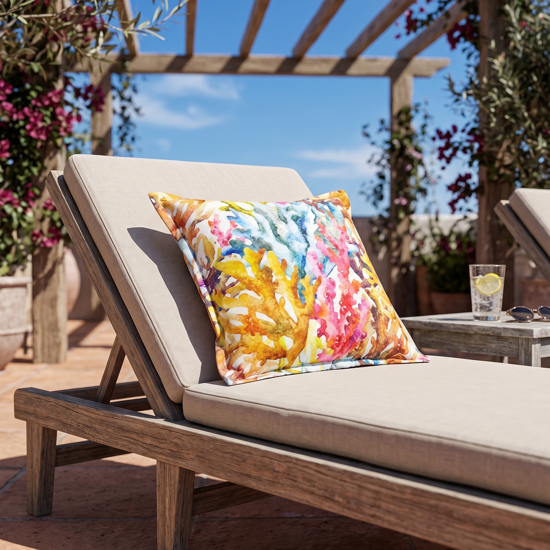 Cuscino d'Arredo Coralli in Cotone| Home Decor Boho Chic