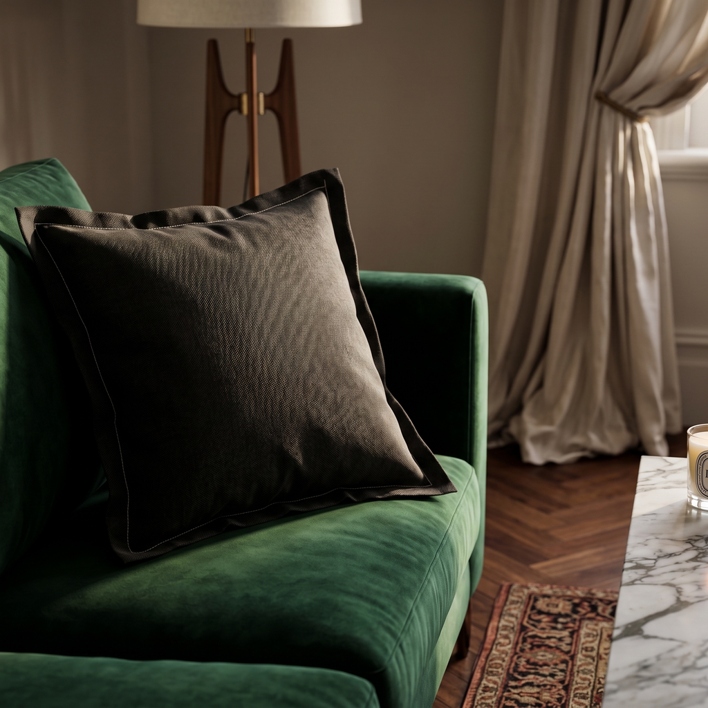 Cuscino Moderno Nero Antracite: Dettagli Sartoriali Luxury Living