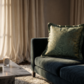 Cuscino Design Damascato Verde | Elegante Home Decor Salotto
