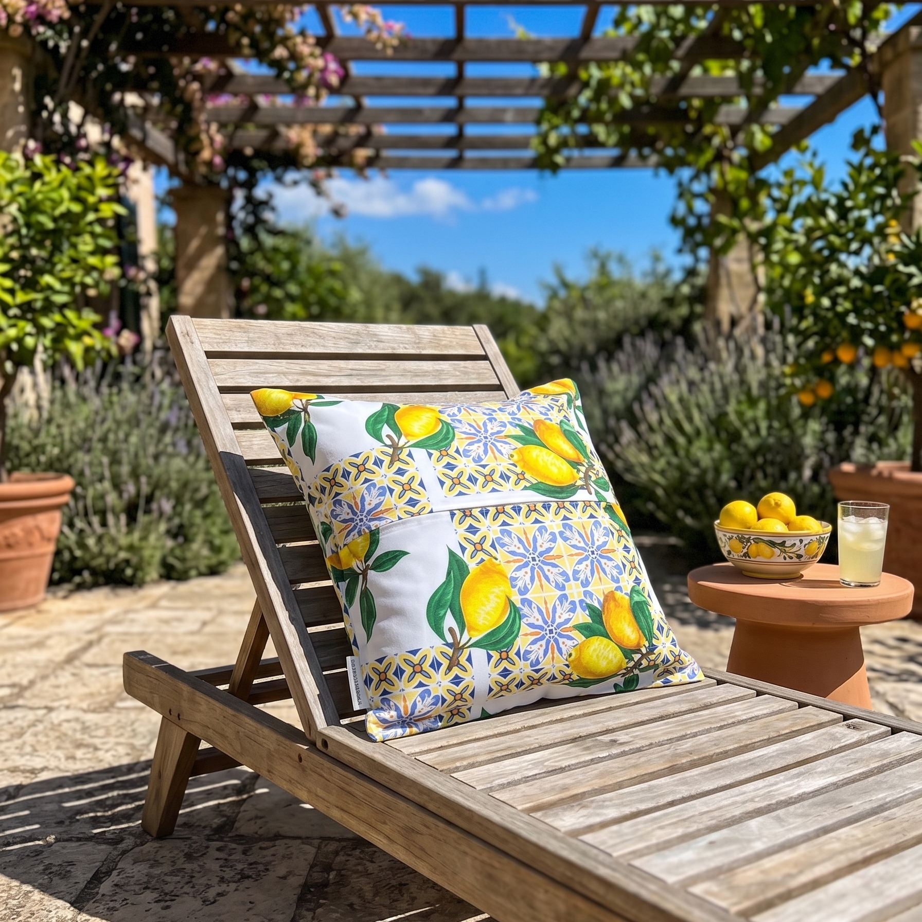 Cuscino Design Mediterraneo: Lusso e Stile per Arredo Salotto