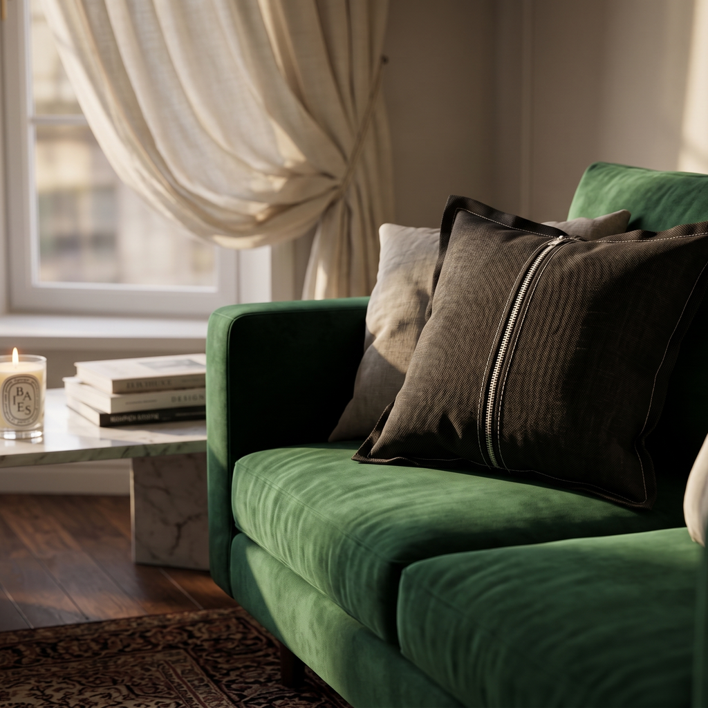 Cuscino Moderno Nero Antracite: Dettagli Sartoriali Luxury Living