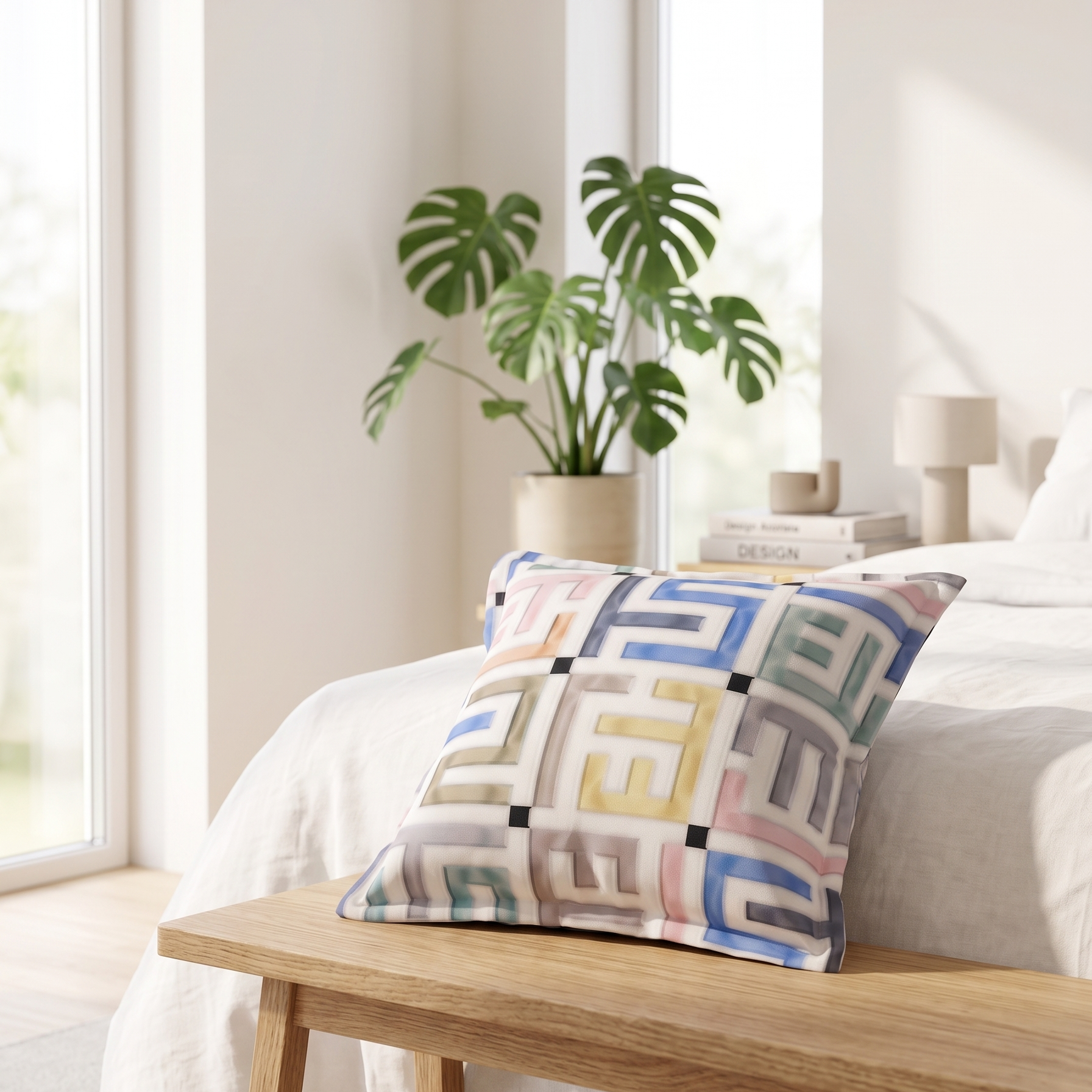 Cuscino Design Moderno Geometrico | Arredo Salotto Elegante