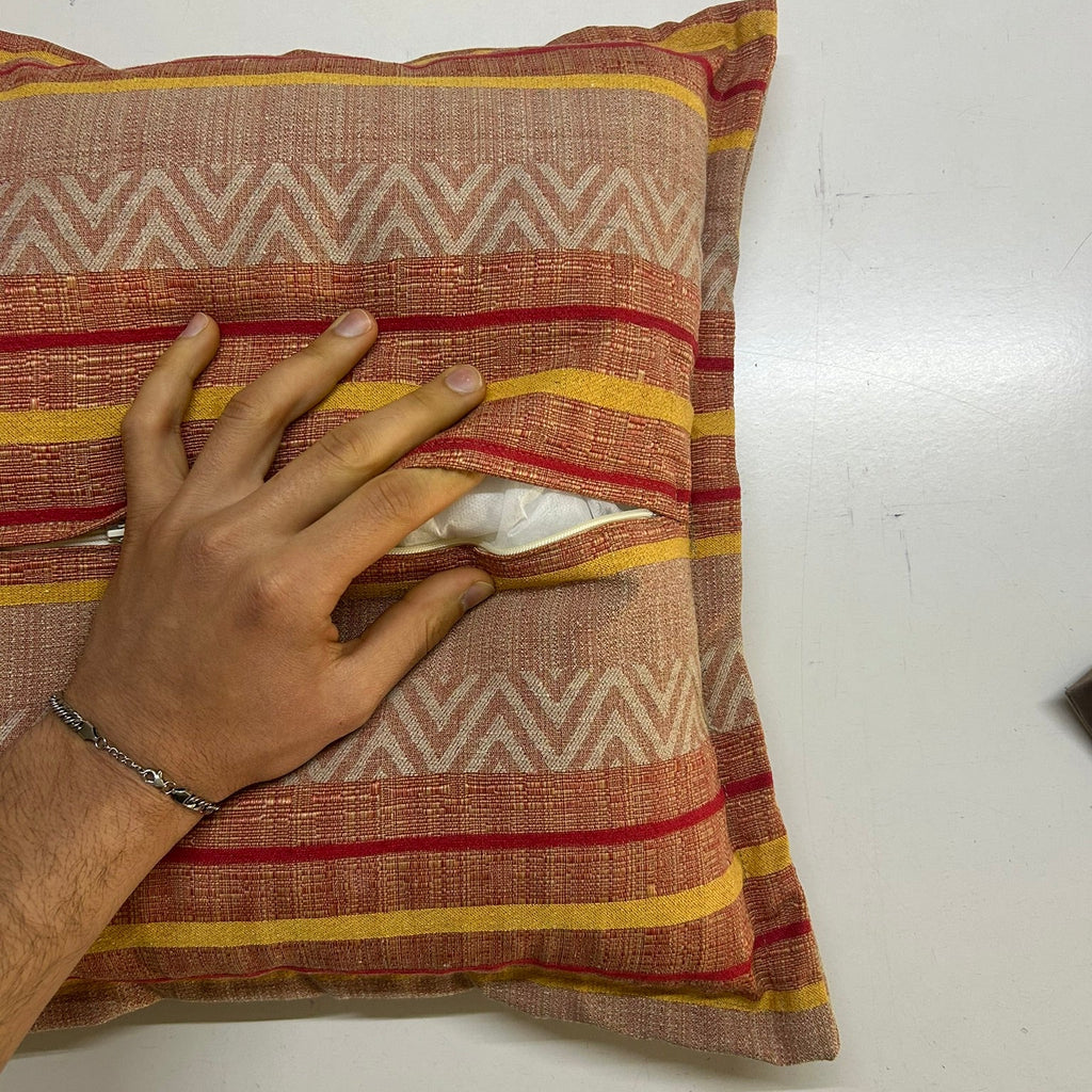 Cuscino Boho Chic Terracotta: Home Decor Etnico per Arredo Salotto