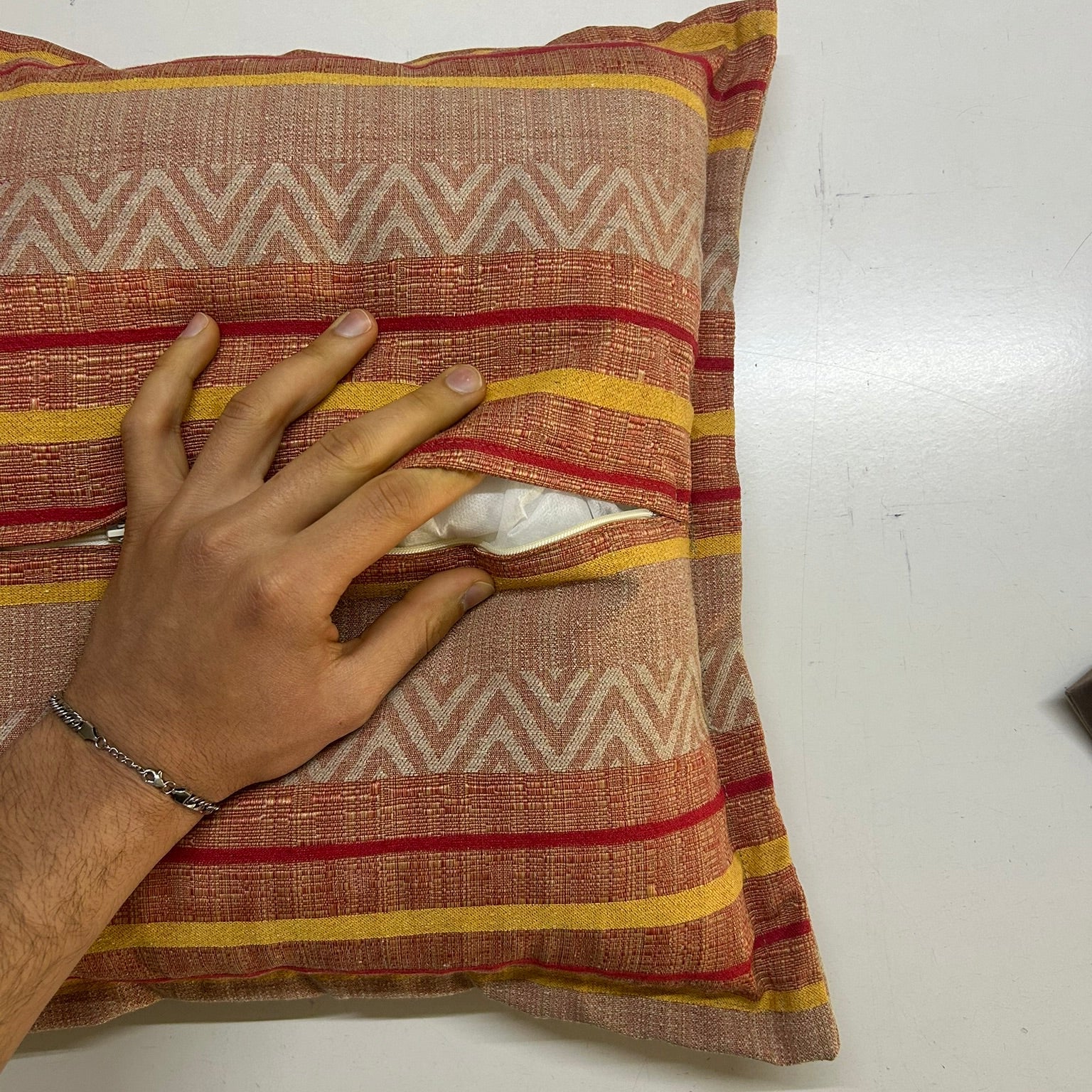 Cuscino Boho Chic Terracotta: Home Decor Etnico per Arredo Salotto