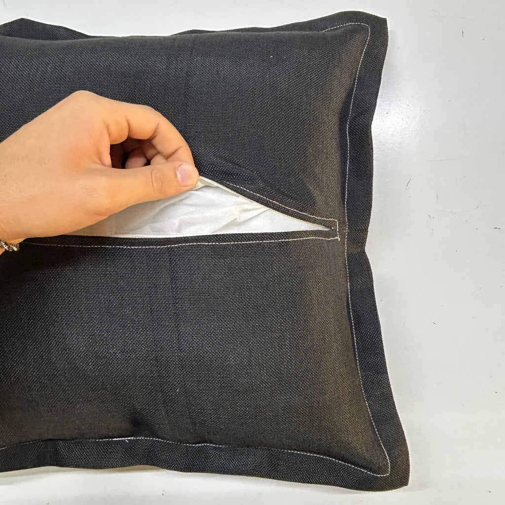 Cuscino Moderno Nero Antracite: Dettagli Sartoriali Luxury Living