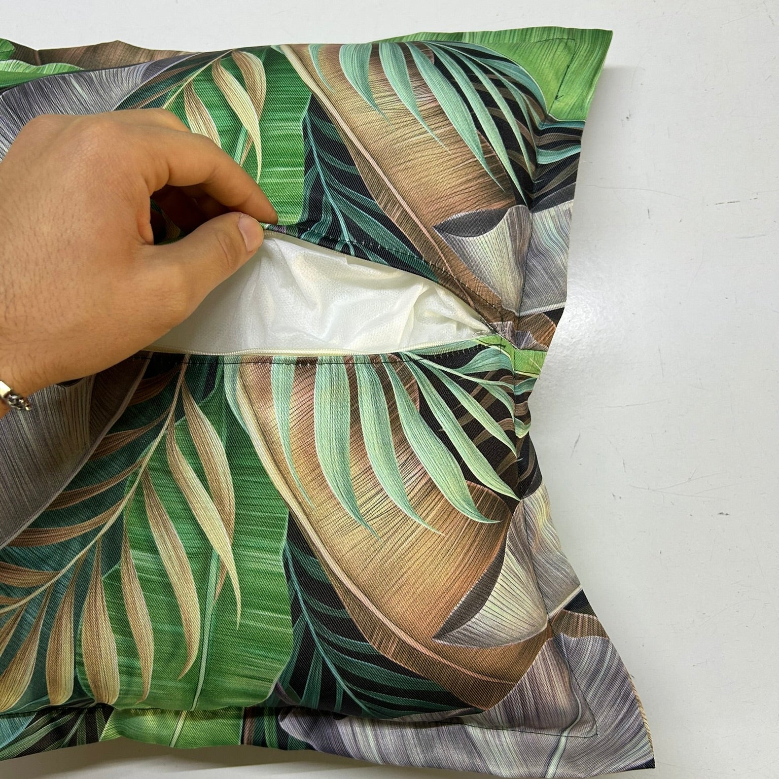 Cuscino Home Decor Foglie Tropicali – Lusso Contemporaneo